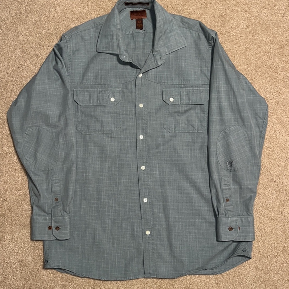 Born Handcrafted Clothing Green Button-Up Shirt men's large